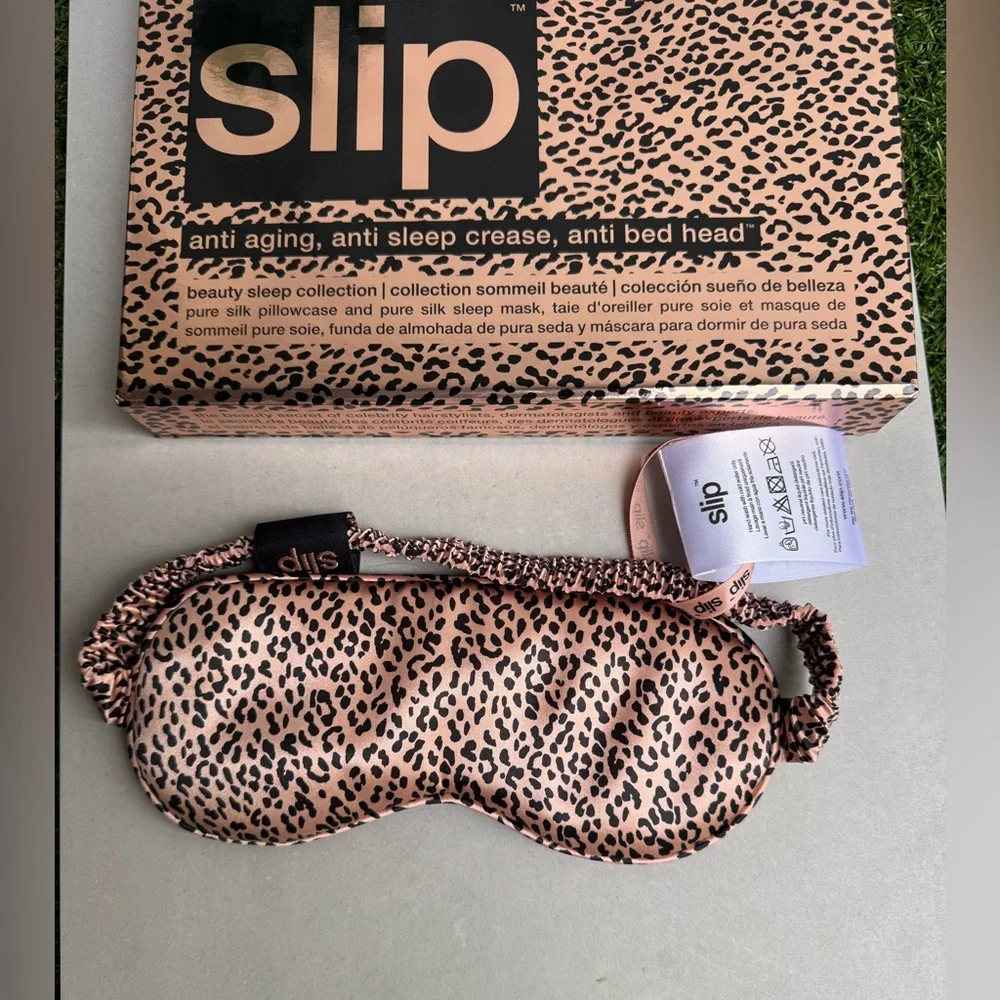 Slip Leopard Print Sleep Mask brand new in box made out of 100% Silk